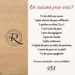 Boite '' On Cuisine Pour Vous ''